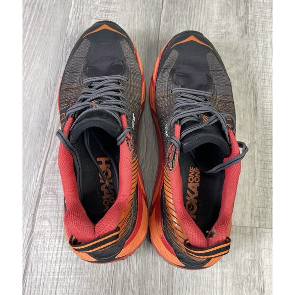 Hoka Evo Mafate 2 Womens Size 9 Red Black Athletic Trail Running Shoes Sneaker B - Picture 6 of 12